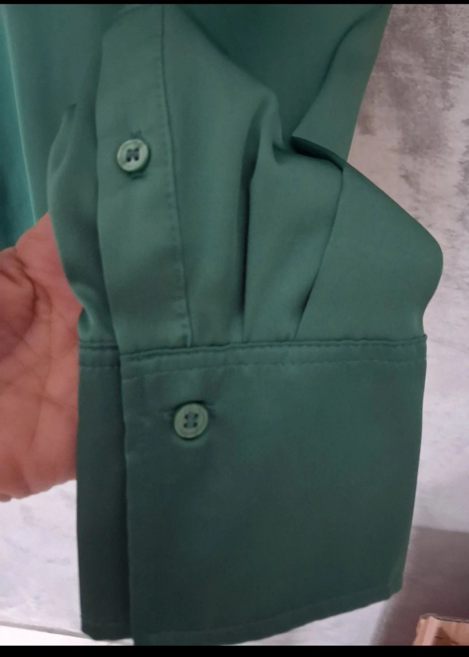 Groen satijnen hemd – photo 2